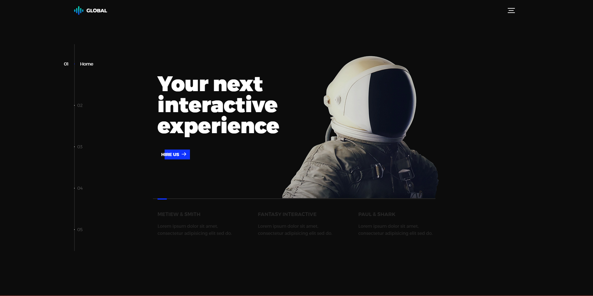 Home screen of project